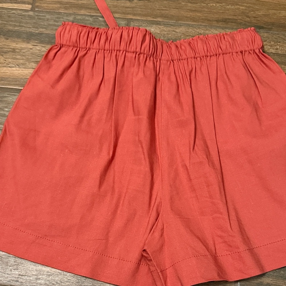 Rebecca Taylor High Waist Rust Shorts - Picture 5 of 5